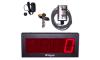 (DC-40C-PKG-SHRT) 4.0 Inch LED Digital Counter, Diffused Reflective Sensor (10 Inch Range) and Mount, and 2-Environmentally Sealed Push-Buttons with Junction Box and 25Ft. of Cabling (SW-RMSS-2-RED-BLK) 
